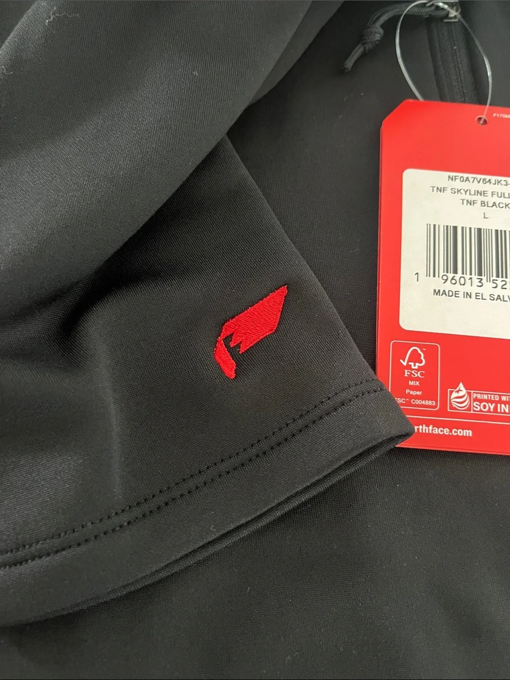 The North Face Skyline Black Zip-Up Jacket